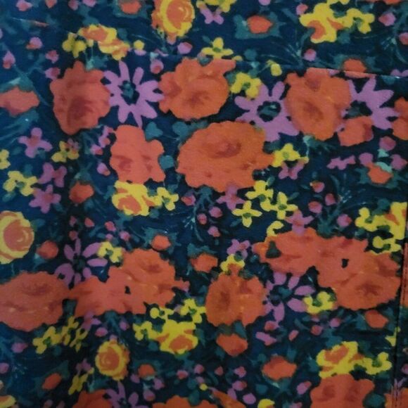 LuLaRoe Orange & Yellow Leggings - Picture 3 of 4